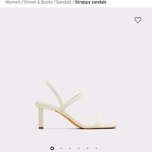 Ivory heeled sandals - brand new - Aldo Lokurr